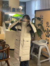 500克鵝絨極寒服男情侶過(guò)膝羽絨服女加厚東北零下40度哈爾濱防寒 燕麥白 （男女同款） 單件裝 L -(鵝絨436g)貉子真毛領(lǐng) 曬單實(shí)拍圖