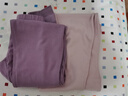 頂瓜瓜頂呱呱秋褲女純棉薄款保暖單褲2條裝棉毛褲女粉紫女175 曬單實(shí)拍圖