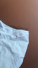 貓人女士內(nèi)褲女純棉100%棉抑菌底襠無痕中腰三角褲大碼透氣少女短褲頭 曬單實拍圖