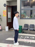 XJSGS官方國際正品牌男士高端休閑褲秋季斜紋直筒褲輕奢侈寬松垂感長褲 高檔藏青色【現(xiàn)貨速達(dá)】 春秋款 3XL 建議【160-190斤】 曬單實(shí)拍圖