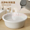 百草園洗臉盆小號(hào)32cm塑料盆洗腳盆水盆洗衣內(nèi)褲盆洗菜加厚透明宿舍兒童 曬單實(shí)拍圖