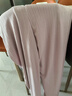 名創(chuàng)優(yōu)品（MINISO）褲子女2025年新款爆款夏季紫色涼感冰絲闊腿褲時尚休閑高腰直筒褲 香芋紫(純色) L /165(垂感順滑 涼感新科技) 曬單實拍圖