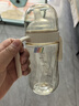 bebebus鉆光奶瓶6-10個月300ml寶寶ppsu偏心仿母乳防脹氣防嗆重力球奶瓶 曬單實(shí)拍圖