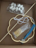 麥兒飛樂(lè )蠶絲扇子團扇diy材料包手工骨架兒童自制圓形團扇框架幼兒園扇子 【全套材料包+蠶繭】八瓣海棠框 曬單實(shí)拍圖