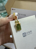 印象眸【七夕禮物】和田玉銀耳釘女款碧玉耳釘竹節(jié)玉耳環(huán)送媽媽送老婆 曬單實(shí)拍圖