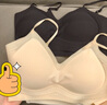 氧心（YANGXIN）兩件裝內(nèi)衣女夏季無痕聚攏文胸?zé)o鋼圈背心吊帶運(yùn)動(dòng)女士胸罩美背 黑色+香檳【吊帶款】 L 曬單實(shí)拍圖