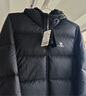駱駝（CAMEL）火山羽絨服男女同款輕薄羽絨服男鴨絨面包服情侶外套冬季 幻影黑 男款,7089H XL 曬單實(shí)拍圖
