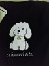 :CHOCOOLATE it黑色圓領(lǐng)正肩短袖T恤女夏季2025新款狗狗印花上衣 黑色 2XL 曬單實(shí)拍圖