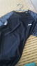 李寧（LI-NING）兒童泳衣男童中大童胖童游泳衣分體泳褲8821黑灰150 曬單實(shí)拍圖