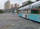 商場(chǎng)臺(tái)展示架移動(dòng)式攤位車超市鐵藝售貨車戶外花車擺攤小推車 藍(lán)色【車身+把手】長30寬30高30 曬單實(shí)拍圖