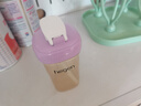 HEGEN海格恩兒童吸管杯蓋通用奶瓶杯子配件1-3歲直飲喝水杯蓋紫色 曬單實(shí)拍圖