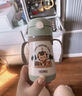 膳魔師（THERMOS）兒童吸管保溫杯超輕316L不銹鋼把手學(xué)生杯幼兒園嬰兒水杯上學(xué)TCKC 曬單實(shí)拍圖