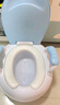 小哈倫兒童馬桶寶寶坐便器嬰幼兒尿盆小孩坐便器小便器雙軟墊小狗洛克藍 曬單實拍圖