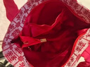 斐月伽婚包新娘紅色包包女包大容量結(jié)婚帆布手提袋新中式喜字伴娘包喜袋 紅色【拉鏈款】 曬單實(shí)拍圖