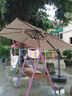 皇聚德戶外遮陽傘庭院傘 別墅花園太陽傘崗?fù)?露天陽臺(tái)室外擺攤羅馬傘 【特價(jià)】2.5米方形+180斤帶輪水箱 曬單實(shí)拍圖