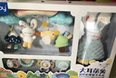澳貝（auby）新生兒見面禮盒實用嬰兒玩具床掛搖鈴牙膠萌兔安撫巾玩偶滿月禮物 曬單實拍圖