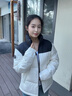 鴨鴨（YAYA）時(shí)空道宇系列羽絨服男2025新款情侶裝立領(lǐng)羽絨面包服外套S 青光黑色 L (175) 【適合130-150斤】 曬單實(shí)拍圖