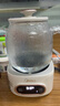 美的（Midea）花漾0膠水全玻璃全自動養(yǎng)生壺 辦公室多功能煮茶壺 燒水壺恒溫電熱水壺煮茶器花茶壺1L YS10B101 曬單實拍圖