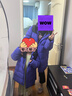 巴拉巴拉童裝兒童長(cháng)款羽絨服冬裝男童女童極寒戶(hù)外拼接撞色外套 夢(mèng)幻粉(白鴨絨)60308 130 （充絨量158g） 曬單實(shí)拍圖