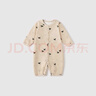 巴厘小豬新生兒嬰兒衣服春秋哈衣爬服初生兒四季長(cháng)袖連體衣嬰兒睡衣 【前開(kāi)款】展翅鵬飛 80cm 曬單實(shí)拍圖