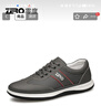 零度Zero男鞋休閑皮鞋2025新款男士磨砂皮時(shí)尚休閑輕便雙色軟底潮鞋子 灰色 43 曬單實(shí)拍圖