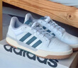 adidas ENTRAP美式校園風(fēng)運(yùn)動(dòng)板鞋男女少年感復(fù)古籃球鞋阿迪達(dá)斯 白色/暗銀金屬/樹脂黃   42 曬單實(shí)拍圖
