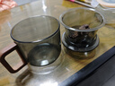 全度（Quandu）  加厚玻璃泡茶杯煙灰色玻璃泡茶器茶水分離杯帶過(guò)濾功夫茶具杯 曬單實(shí)拍圖