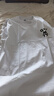 名創(chuàng)優(yōu)品（MINISO）短袖男純棉休閑寬松夏季圓領百搭青少年潮流半袖t恤 白 L 曬單實拍圖