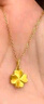 中國黃金（CHINA GOLD）四葉草黃金項(xiàng)鏈女足金轉(zhuǎn)運(yùn)珠吊墜七夕情人節(jié)禮物送女友老婆 【京速達(dá)】足金四葉草吊墜約0.3g*配銀鏈 曬單實(shí)拍圖