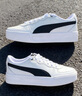 彪馬（PUMA）【小白鞋】增高厚底網(wǎng)球風(fēng)板鞋女復(fù)古休閑鞋 SKYE 374764 白-黑色-02 38 曬單實拍圖