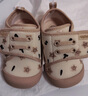 泰蘭尼斯秋季步前鞋男寶寶女童嬰兒軟底學(xué)步鞋 白/杏 19碼 曬單實(shí)拍圖