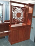 豪瑞森中式實木玄關(guān)柜客廳隔斷雙面雕花酒柜福字屏風(fēng)儲物間廳柜門口鞋柜 90福字玄關(guān)柜 曬單實拍圖