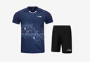 李寧（LI-NING）羽毛球服男女同款比賽套裝兩件套俱樂(lè )部系列運動(dòng)服團隊服 曬單實(shí)拍圖