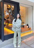 妍莉芬（yanlifen）棒球服春秋短外套女裝秋季2025年新款短款衣服休閑風(fēng)衣外套上衣 米灰色 薄款 S 建議85-114斤內(nèi) 曬單實(shí)拍圖