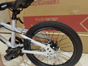 鳳凰（Phoenix）兒童自行車青少年3-4-6-8-10-12-15歲中大童學(xué)生山地車腳踏車單車 太空銀輻條輪98裝-輔助輪+單支撐 18寸(適合115-135cm) 曬單實(shí)拍圖
