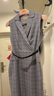 PORTS寶姿春夏新品女裝V領(lǐng)無袖中長連衣裙ALN8D078MFQ085 灰色 M (6) 曬單實拍圖