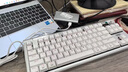 CHERRY櫻桃 MX8.3 客制化無(wú)線(xiàn)鍵盤(pán) 8K掃描率 鋁合金機身 熱插拔 藍牙三模 無(wú)畏契約打瓦 極光銀 極光軸 曬單實(shí)拍圖