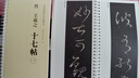 王羲之 十七帖 傳世碑帖大字臨摹卡 全文2冊(cè)盒裝 近距離臨摹字卡線圈活頁(yè)裝訂 草書放大本毛筆書法練字帖 附簡(jiǎn)體注釋 安徽美術(shù)出版社 曬單實(shí)拍圖
