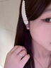 PWLS925銀針月光石耳釘女精致百搭螺絲擰扣耳骨釘睡覺免摘高級感耳環(huán) 藍(lán)色耳釘一對【925銀針】 曬單實(shí)拍圖
