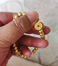 領(lǐng)豐金（LING FENG GOLD）黃金銅錢實心五帝錢幣9999足金投資金小克重生日節(jié)日禮物收藏儲值 生活康熙 1g 曬單實拍圖