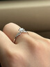 慕璨（OWN SHINE）【七夕禮物】柏林情書鉑金戒指60分培育鉆結(jié)婚求婚戒指送女友禮物 【主石0.5ct±0.05】 13號 曬單實拍圖