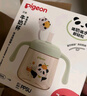 貝親兒童牛奶杯1-3歲寶寶喝水喝奶PPSU直飲奶瓶雙吸管水杯 綠色330mL 曬單實(shí)拍圖