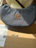 MLB官方虞書(shū)欣同款男女大LOGO可調節復古牛仔腋下包25秋季新款BQMV3 紐約洋基隊/靛藍色 均碼 曬單實(shí)拍圖