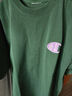 Champion冠軍情侶短袖t恤25春夏新款運動(dòng)休閑純色寬松刺繡上衣 綠色 L 曬單實(shí)拍圖