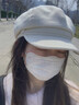 JIOESC八角貝雷帽子女2025新薄款秋冬季大頭圍白色百搭顯臉小報童畫(huà)家帽 米色  （54-58cm）一般都能戴 曬單實(shí)拍圖