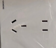西門子（SIEMENS）開關(guān)面板 10A五孔帶單控 纖薄膚感插座 馭彩奶油白5UB40243NC01 曬單實(shí)拍圖