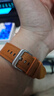 三星Galaxy Watch6 舒適型生態(tài)皮原裝表帶Watch7/watch5/Watch5 Pro/watch4手表表帶watch4 Classic 駝色 【M/L】 曬單實(shí)拍圖