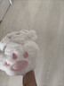 曇蓓漫冬季保暖毛絨卡通貓爪耳套女可愛(ài)毛絨耳包高顏值防寒防凍折疊耳套 白色貓爪 曬單實(shí)拍圖