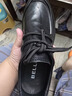 百麗（Belle）時(shí)尚通勤商務(wù)皮鞋男新款真皮舒適休閑皮鞋A1084BM3 黑色-常規款 38 (240mm) 曬單實(shí)拍圖