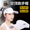 MDUG專(zhuān)業(yè)馬拉松運動(dòng)跑步帽子防曬空頂帽遮陽(yáng)鴨舌帽男女款太陽(yáng)帽速干帽 LEADING-白色 可調節帽檐長(cháng)度10.5CM 曬單實(shí)拍圖